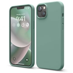 iPhone 14 Plus Θήκη Σιλικόνης Πράσινη Liquid Silicone Phone Case Pine Needle Green