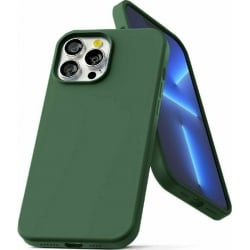iPhone 14 Pro Max Θήκη Σιλικόνης Πράσινη Solid Silicone Phone Case Olive Green