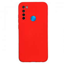 Xiaomi Redmi Note 8T Θήκη Σιλικόνης Κόκκινη Soft Touch Silicone Rubber Soft Case Red