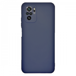 Xiaomi Redmi Note 10 4G / Note 10S / Poco M5s Θήκη Σιλικόνης Μπλε Soft Touch Silicone Rubber Soft Case Navy