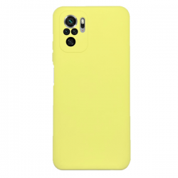 Xiaomi Redmi Note 10 4G / Note 10S / Poco M5s Θήκη Σιλικόνης Κίτρινη Soft Touch Silicone Rubber Soft Case Yellow
