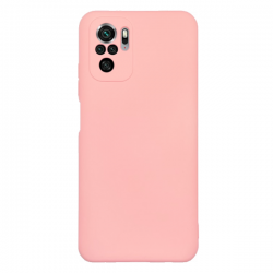 Xiaomi Redmi Note 10 4G / Note 10S / Poco M5s Θήκη Σιλικόνης Ροζ Soft Touch Silicone Rubber Soft Case Pink