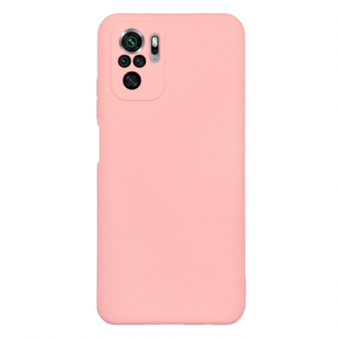 Xiaomi Redmi Note 10 4G / Note 10S / Poco M5s Θήκη Σιλικόνης Ροζ Soft Touch Silicone Rubber Soft Case Pink