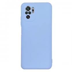 Xiaomi Redmi Note 10 4G / Note 10S / Poco M5s Θήκη Σιλικόνης Απαλό Μπλε Soft Touch Silicone Rubber Soft Case Light Blue