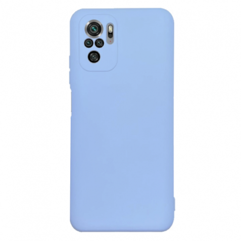 Xiaomi Redmi Note 10 4G / Note 10S / Poco M5s Θήκη Σιλικόνης Απαλό Μπλε Soft Touch Silicone Rubber Soft Case Light Blue
