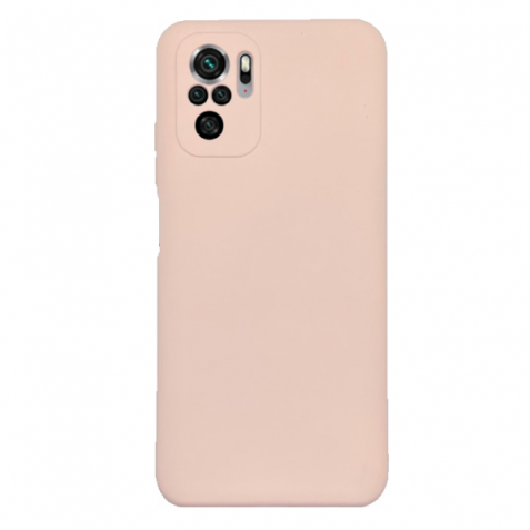 Xiaomi Redmi Note 10 4G / Note 10S / Poco M5s Θήκη Σιλικόνης Απαλό Ροζ Soft Touch Silicone Rubber Soft Case Light Pink