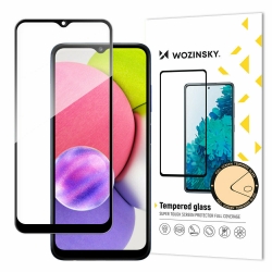 Samsung Galaxy A03s Προστατευτικό Τζαμάκι Μαύρο Wozinsky Full Glue Full Screen Tempered Glass Black