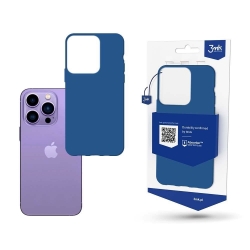 iPhone 14 Pro Max Θήκη Σιλικόνης Μπλε 3MK Matt Case Blueberry