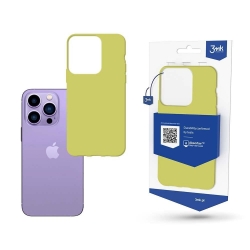 iPhone 14 Pro Max Θήκη Σιλικόνης Κίτρινη 3MK Matt Case Lime