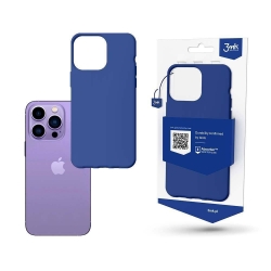 iPhone 14 Pro Θήκη Σιλικόνης Μπλε 3MK Matt Case Blueberry