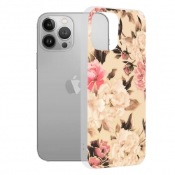 iPhone 13 Pro Max Θήκη Σιλικόνης Techsuit Marble Series Back Cover Mary Berry Nude