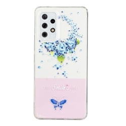 Samsung Galaxy A13 4G Θήκη Σιλικόνης Bronzing Butterfly Flower Phone Case Hydrangea