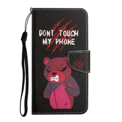 Samsung Galaxy A33 5G Θήκη Βιβλίο Painted Pattern Horizontal Flip Phone Case Red Bear