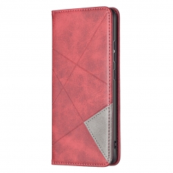 Samsung Galaxy A33 5G Θήκη Βιβλίο Κόκκινο Prismatic Invisible Magnetic Phone Case Red