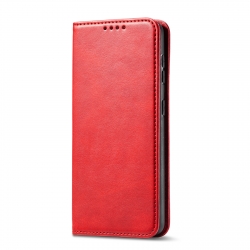 Xiaomi Redmi 9A / 9AT Θήκη Βιβλίο Κόκκινο Calf Texture Magnetic Horizontal Flip Case Red