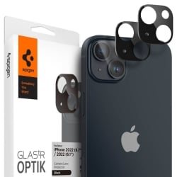 iPhone 14 / 14 Plus Αντιχαρακτικό Γυαλί για την Κάμερα 2 Τεμάχια Spigen Optik.TR Camera Protector Glass Black AGL05274