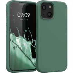 iPhone 13 Θήκη Σιλικόνης Πράσινη Soft Touch Silicone Rubber Soft Case Green
