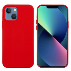 iPhone 14 Plus Θήκη Σιλικόνης Κόκκινη Soft Touch Silicone Rubber Soft Case Red