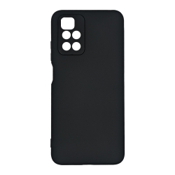 Xiaomi Redmi 10 / Redmi 10 2022 Θήκη Σιλικόνης Μαύρη Soft Touch Silicone Rubber Soft Case Black