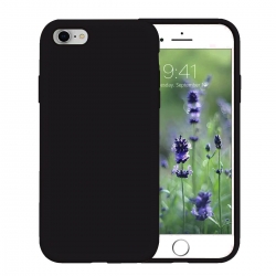 iPhone 6 Plus / 6s Plus Θήκη Σιλικόνης Μαύρη Soft Touch Silicone Rubber Soft Case Black