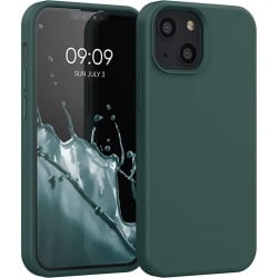 iPhone 12 mini Θήκη Σιλικόνης Πράσινη Soft Touch Silicone Rubber Soft Case Green