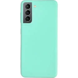 Samsung Galaxy S21 Plus 5G Θήκη Σιλικόνης Βεραμάν Soft Touch Silicone Rubber Soft Case Mint